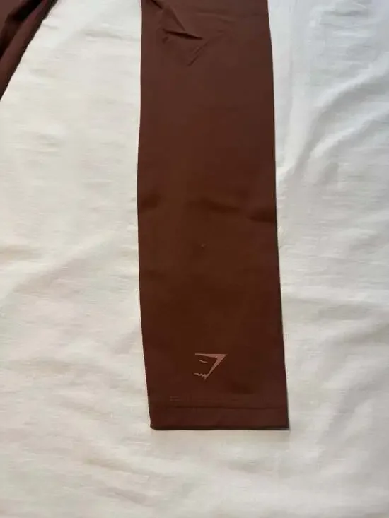 Gymshark x Whitney Simmons High Rise Scrunch Leggings Brown Size XS - Picture 4 of 8